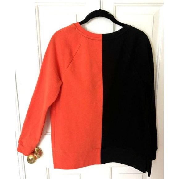 Isabel Maternity Womens Pumpkin Face Graphic Maternity Sweatshirt Orange Sz XS - Picture 4 of 6